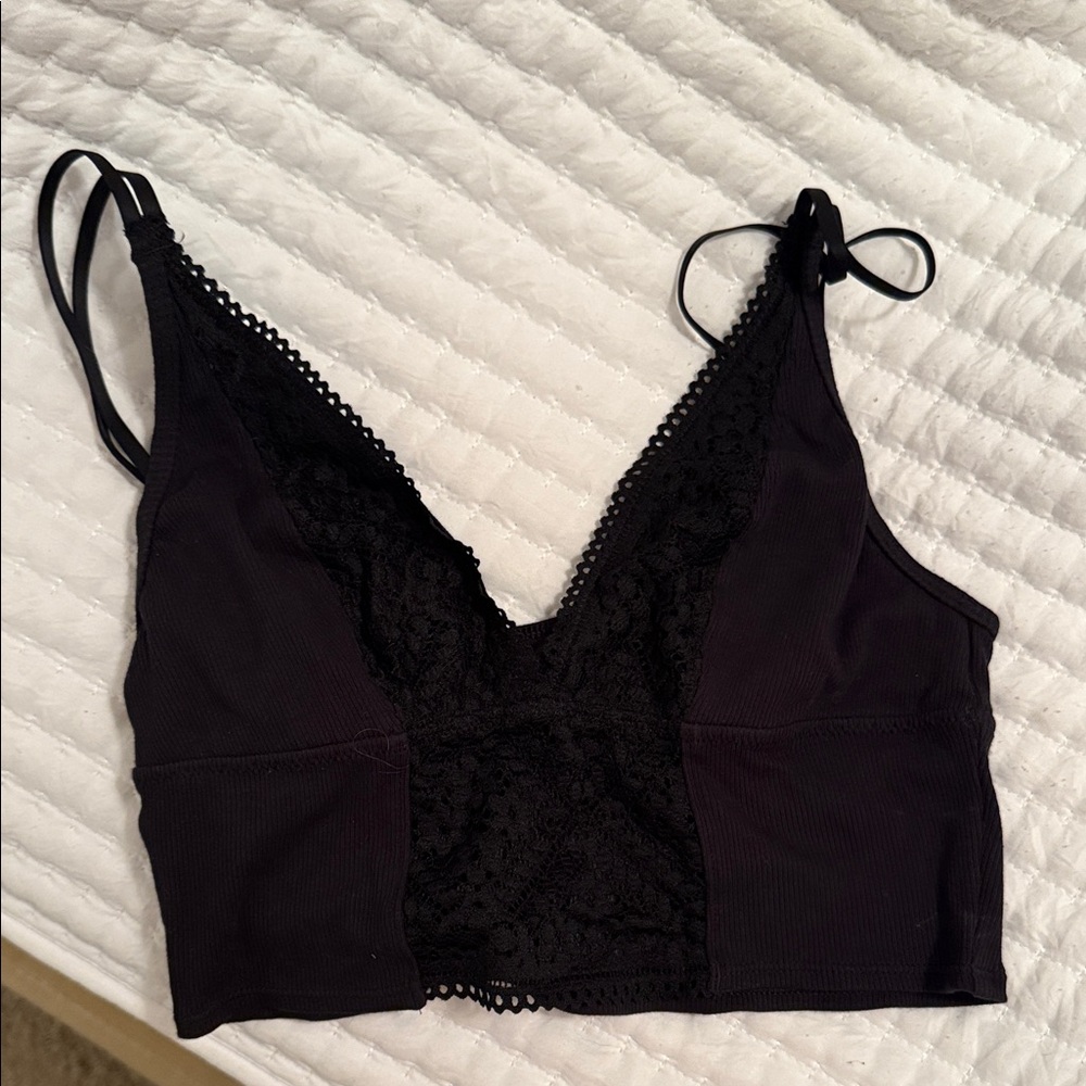 aerie Black Lace Bralette